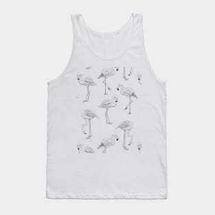 Flamingo pattern Tank Top